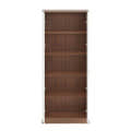 Fanciable Engineering Wood 2 Door Wardrobe Almirah for Clothes (Exotic Teak & White) - left_view