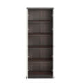 Fanciable Engineering Wood 2 Door Wardrobe Almirah for Clothes (Wenge & White) - left_view
