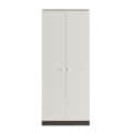 Fanciable Engineering Wood 2 Door Wardrobe Almirah for Clothes (Wenge & White) - right_view