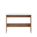 Boris Modern Engineered Wood Study Table (Exotic Teak & White) - right_view