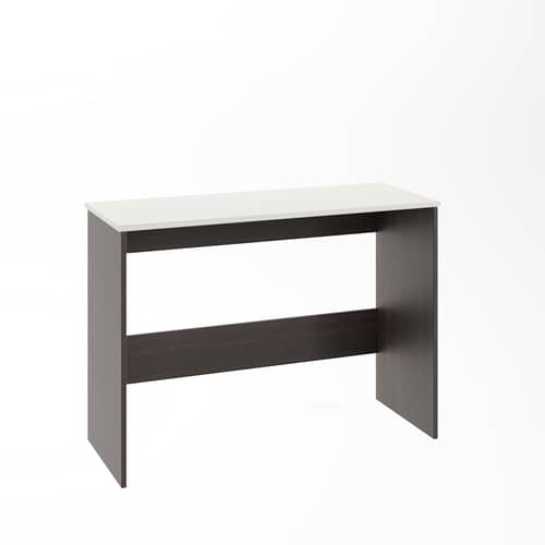 Boris Modern Engineered Wood Study Table | Wenge & White