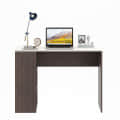 Lexus Compact Engineered Wood Study Table with Side Storage Shelves (Wenge & White) - top_view
