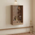 Ketki Wall Mounted Engineered Wood Pooja Mandir for Home In Wenge & Frosty White Finish (Exotic Teak) - rear_view