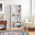 Arvin Book Shelf Cabinet and Bookcase Display Unit (White) - left_view
