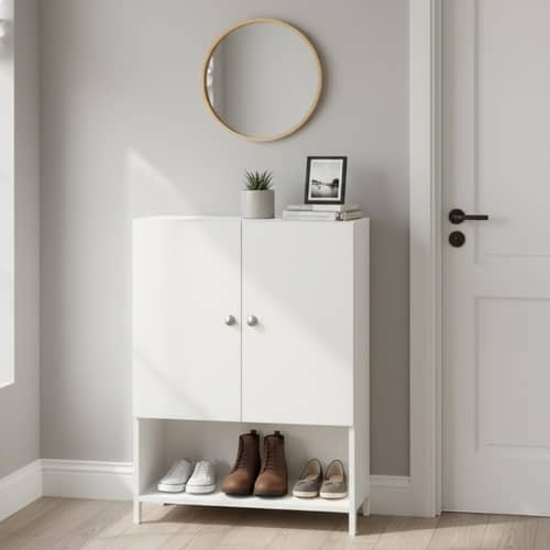 Arbor  Engineered Wood Shoe Rack (White) DIY