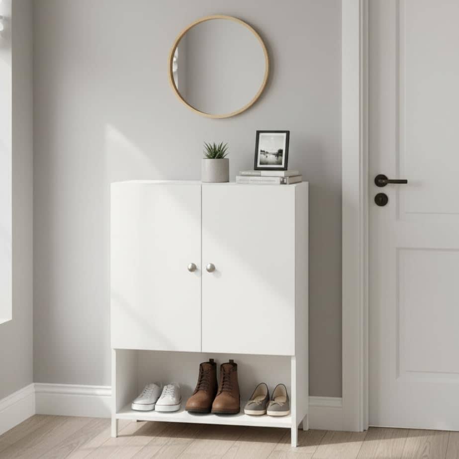 Arbor  Engineered Wood Shoe Rack (White) DIY