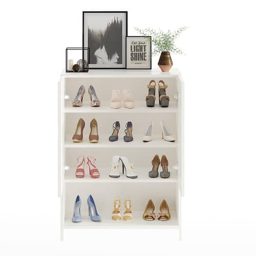 Arbor  Engineered Wood Shoe Rack (White) DIY