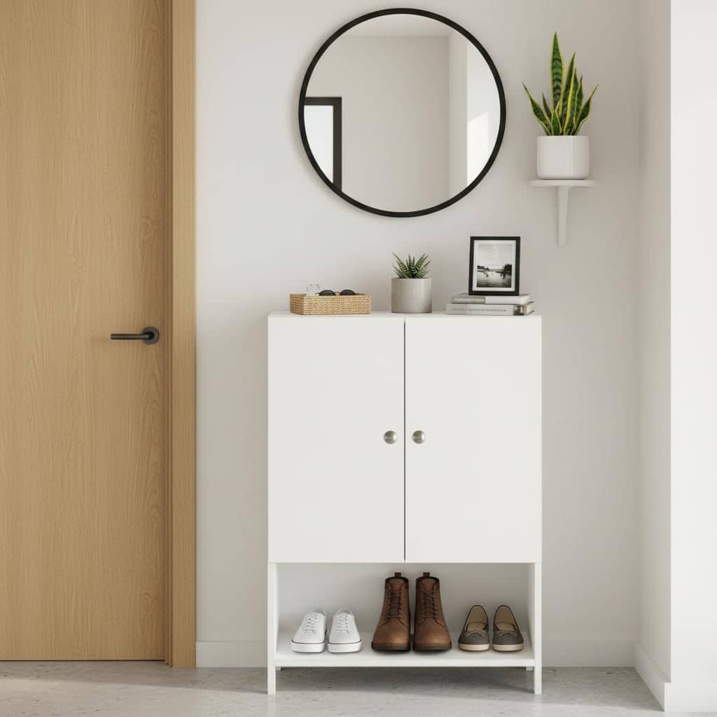 Arbor  Engineered Wood Shoe Rack (White) DIY