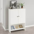 Arbor  Engineered Wood Shoe Rack (White) DIY - right_view