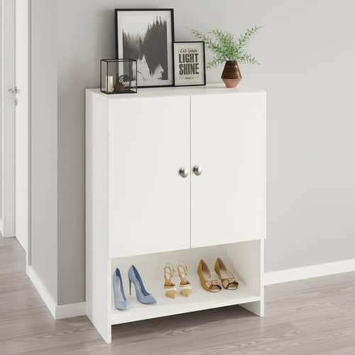 Arbor  Engineered Wood Shoe Rack (White) DIY