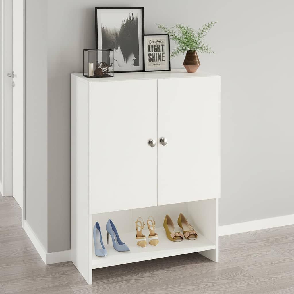 Arbor  Engineered Wood Shoe Rack (White) DIY