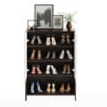 Arbor Wooden Engineered Wood Shoe Rack (Wenge & White) - left_view