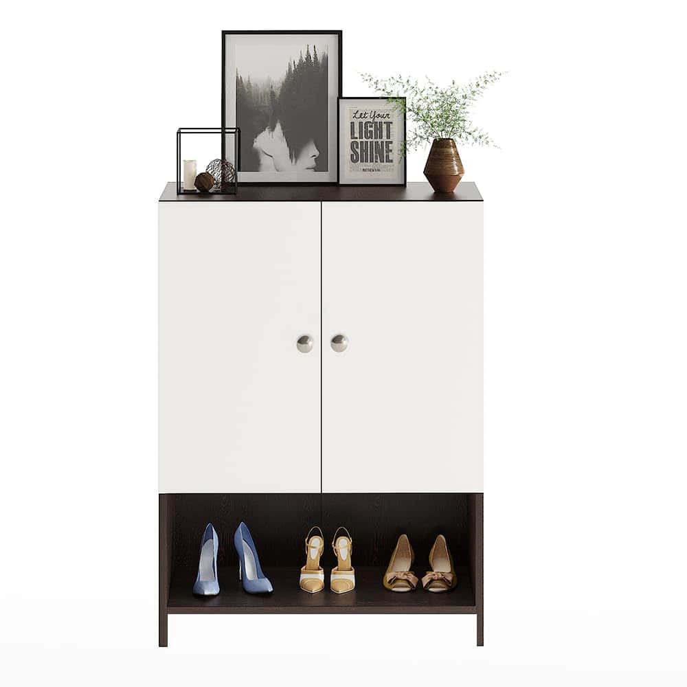 Arbor Wooden Engineered Wood Shoe Rack (Wenge & White) - right_view