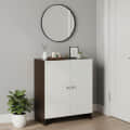 Camron Engineered Wood 2 Doors Shoe Rack Cabinet | Stores Up to 12 Pairs (Wenge) - photo