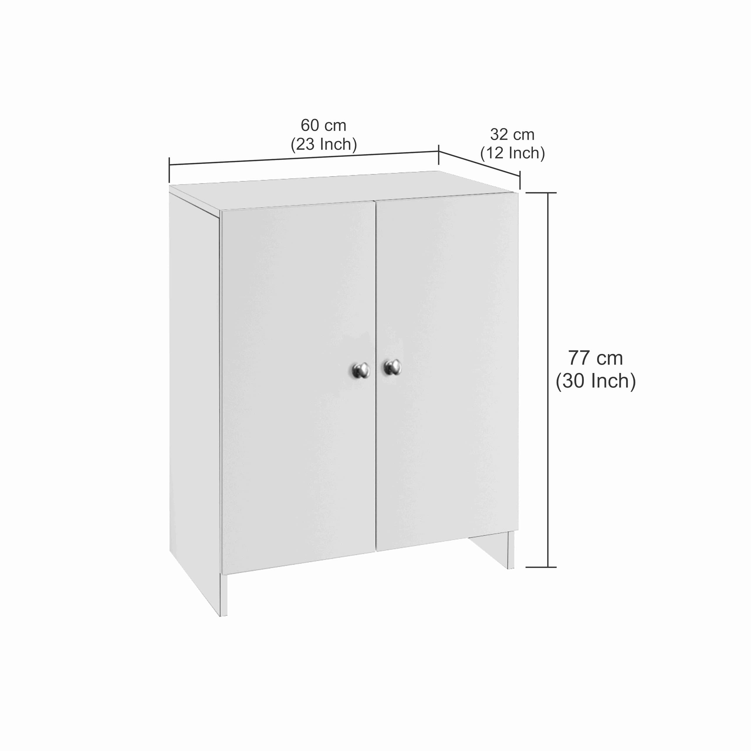Camron Engineered Wood 2 Doors Shoe Rack Cabinet | Stores Up to 12 Pairs (Wenge)