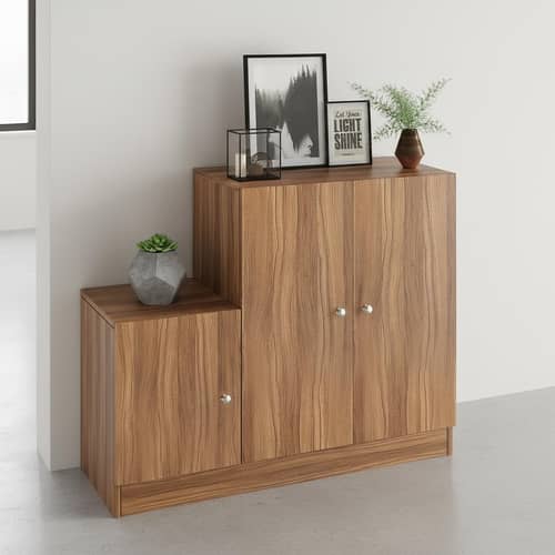 Embliss Wooden Shoe Rack with 6 Shelves, Store Up to 16 Pairs (Exotic Teak)