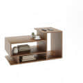Afaria Modern Engineered Wood Center Table with Storage Shelves (Exotic Teak) - front_view