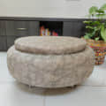 Round Ottoman seating - rear_view