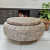 Round Ottoman seating - rear_view