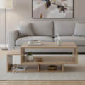 Pearson Modern Engineered Wood Center Table for Sofa Set Matte Finish, Exotic Teak - front_view