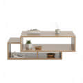 Pearson Modern Engineered Wood Center Table for Sofa Set Matte Finish, Exotic Teak - left_view