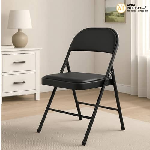 Heavy Duty Folding Chair with Padded Cushion Seat & Backrest