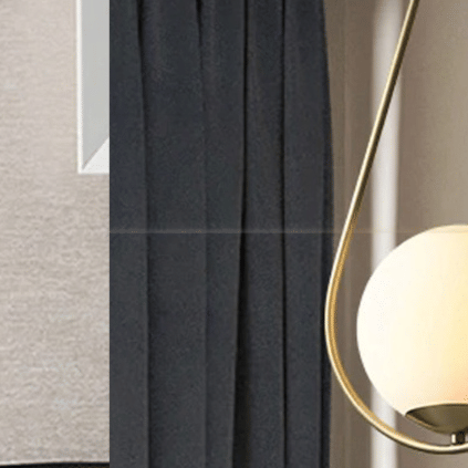 Gold Metal Single Hanging Light - top_view