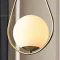 Gold Metal Single Hanging Light - rear_view