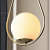 Gold Metal Single Hanging Light - rear_view