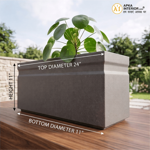 Kwid Window Planter (24x11x11) Inch (Greystone)