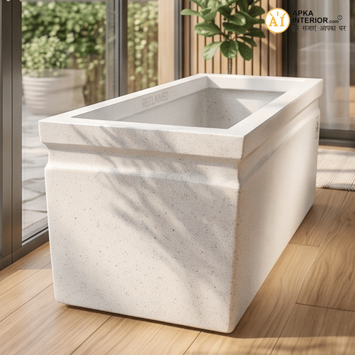 Apkainterior Kwid Window Planter (36x13x13) Inch (Marble White)