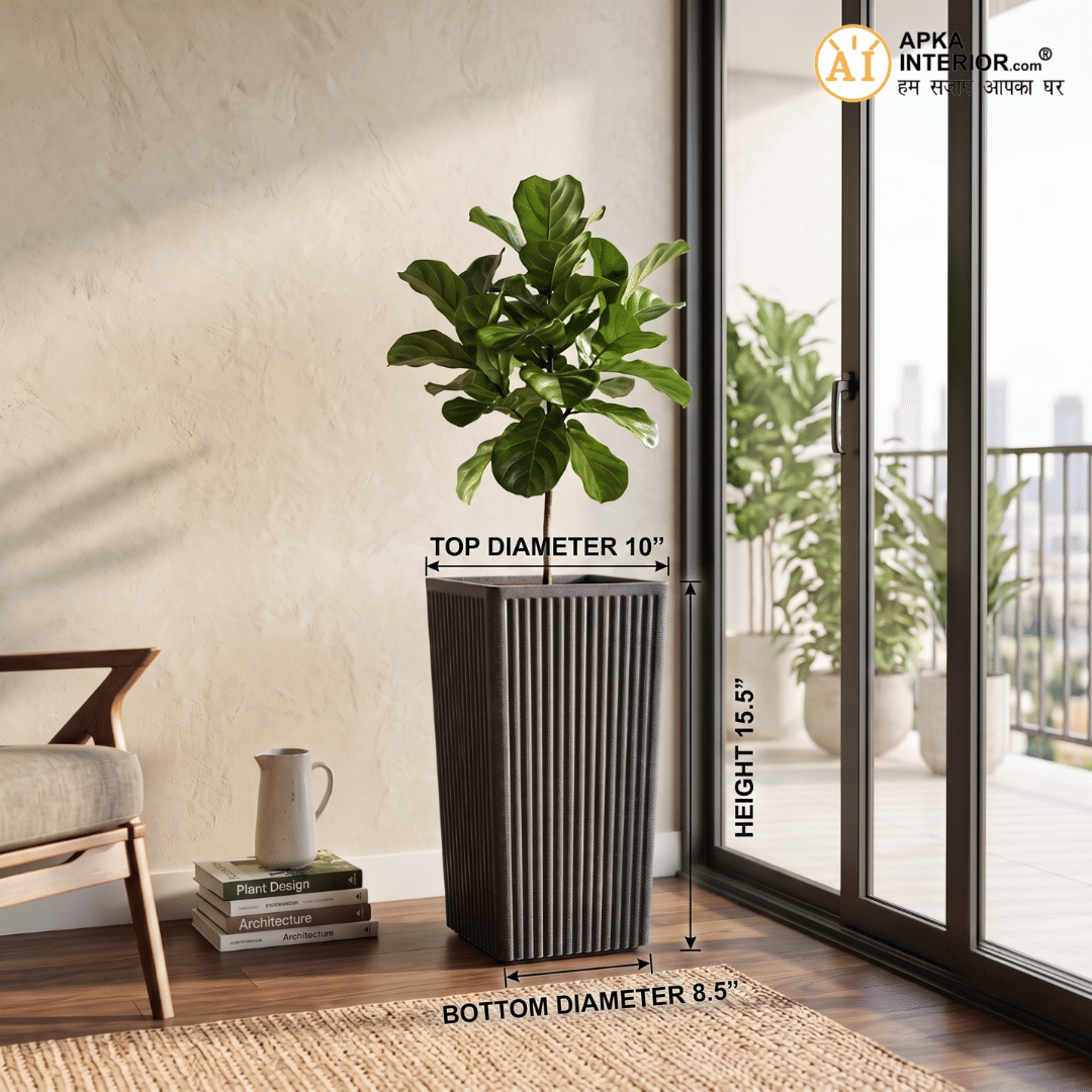 Grak Pot Planter (10x8.5x15.5) Inch - front_view