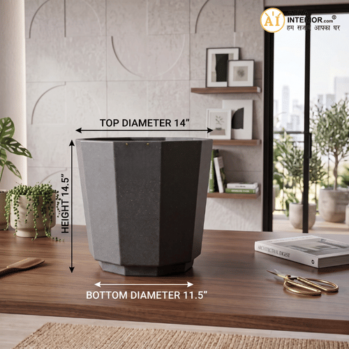 Apkainterior Sirocco Pot Planter (14x11.5x14.5) Inch