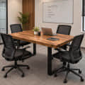 Wooden 4 SeaterConference Room Table - photo