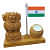 Wooden pen holder decor showpiece - photo