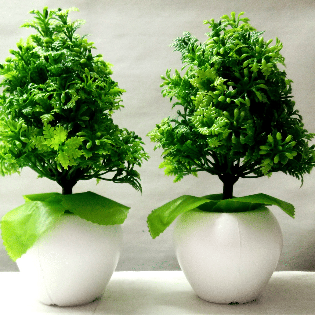 Artificial Green Tree Plant - front_view