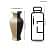 Ceramic Vase Matt Finish - rear_view