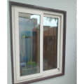 three track sliding window with ss net - front_view
