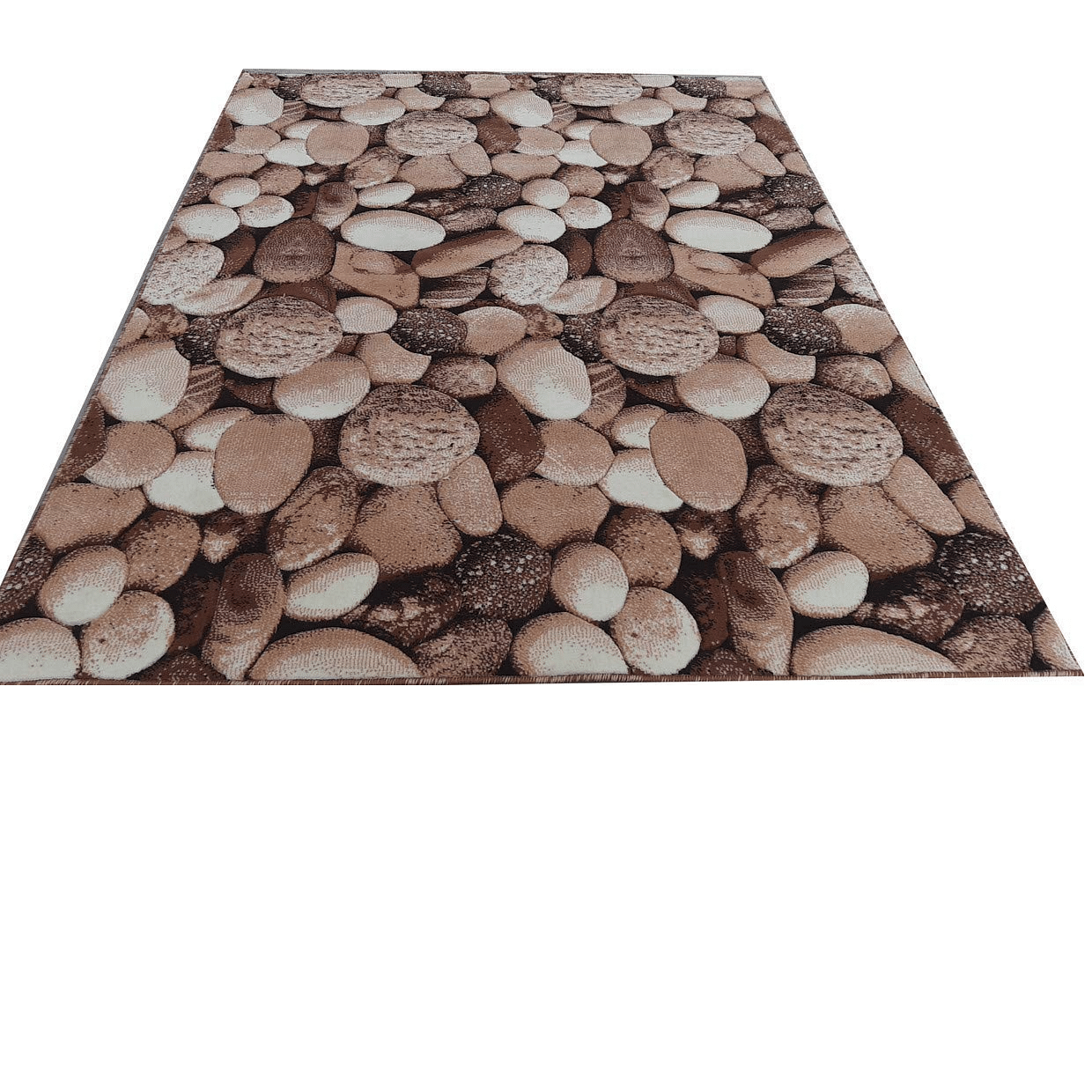 Stone design  Modern Carpet (Gold, Acrylic, 5 X 7 feet) - photo