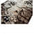 Floral Modern Carpet (Gold, Acrylic, 5 X 7 feet) - rear_view