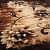 Floral Modern Carpet (Gold, Acrylic, 5 X 7 feet) - right_view