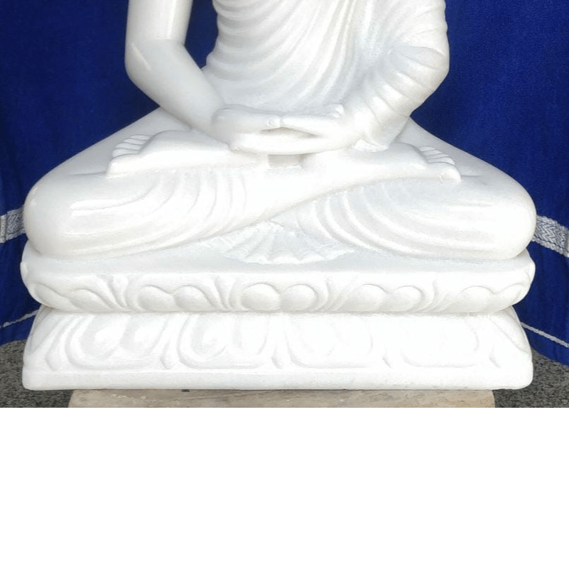 Marble Buddha Sculpture - bottom_view