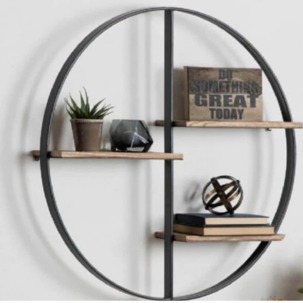 3 Tier Round Wall Shelves - photo