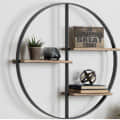 3 Tier Round Wall Shelves - photo
