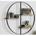 3 Tier Round Wall Shelves - top_view