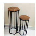Hexagon Side Table (Set of 2) - rear_view