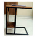 Black C-Shape End Side Table - photo