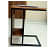 Black C-Shape End Side Table - rear_view