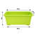 Plastic Plastic Rectangular Flower pots (Set of 3) - top_view