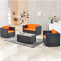 4 Seater Sofa Set with Centre Table - photo